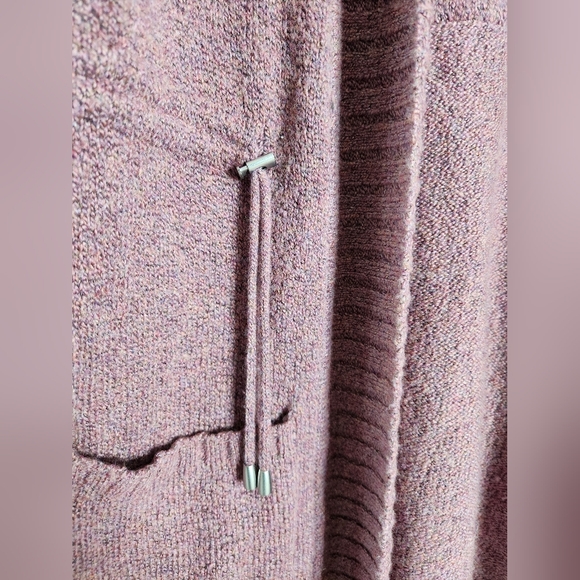 Super soft open front cardigan with drawstring waist - Picture 2 of 4